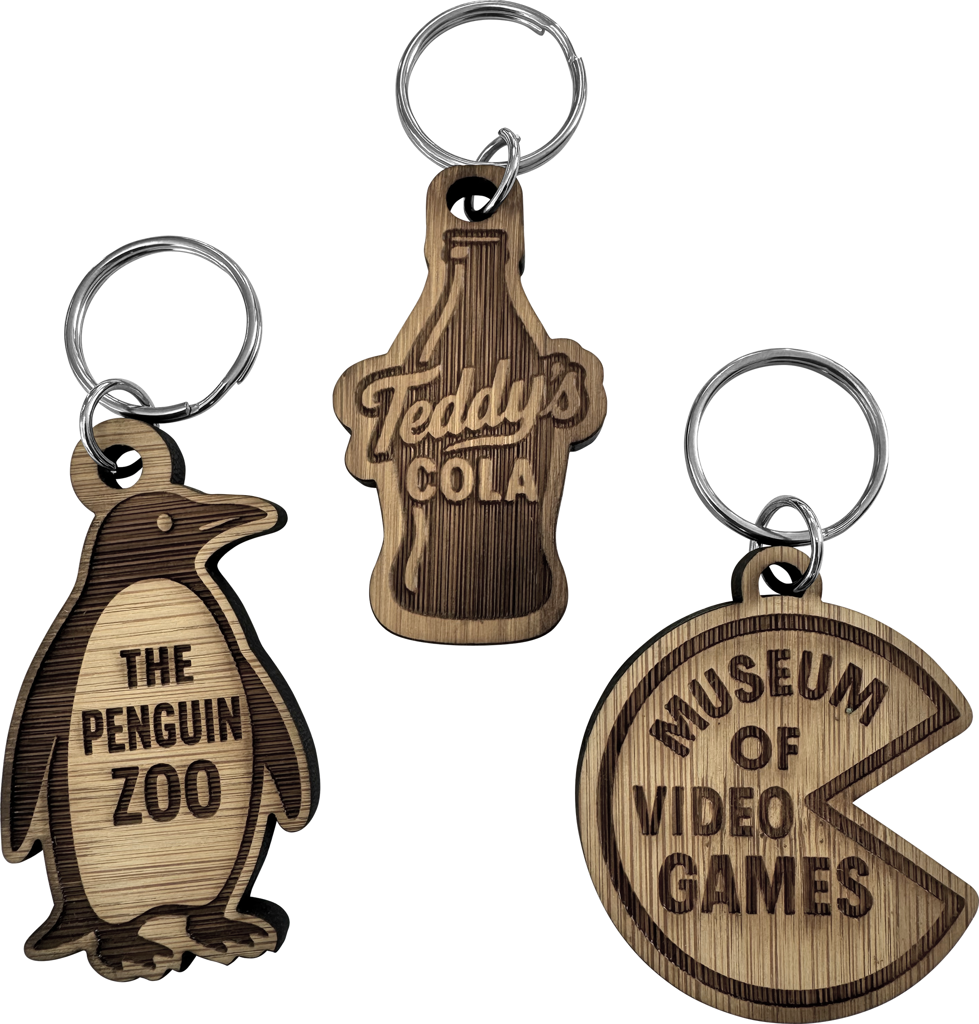 Picture of Bamboo keyring (Bespoke shape)