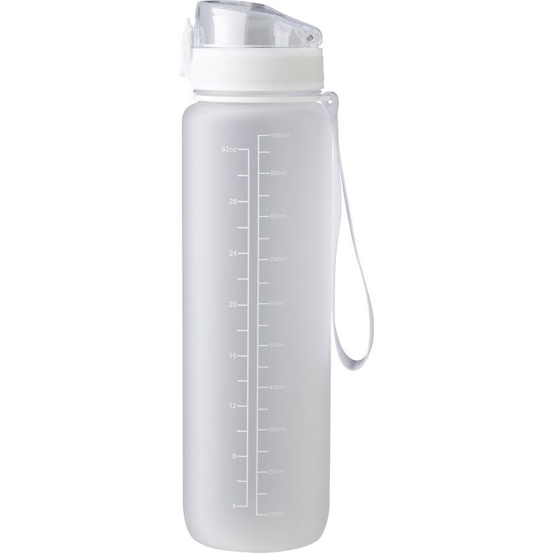 RPET bottle with time markings (1000ml) 1015136_970 (Transparent)
