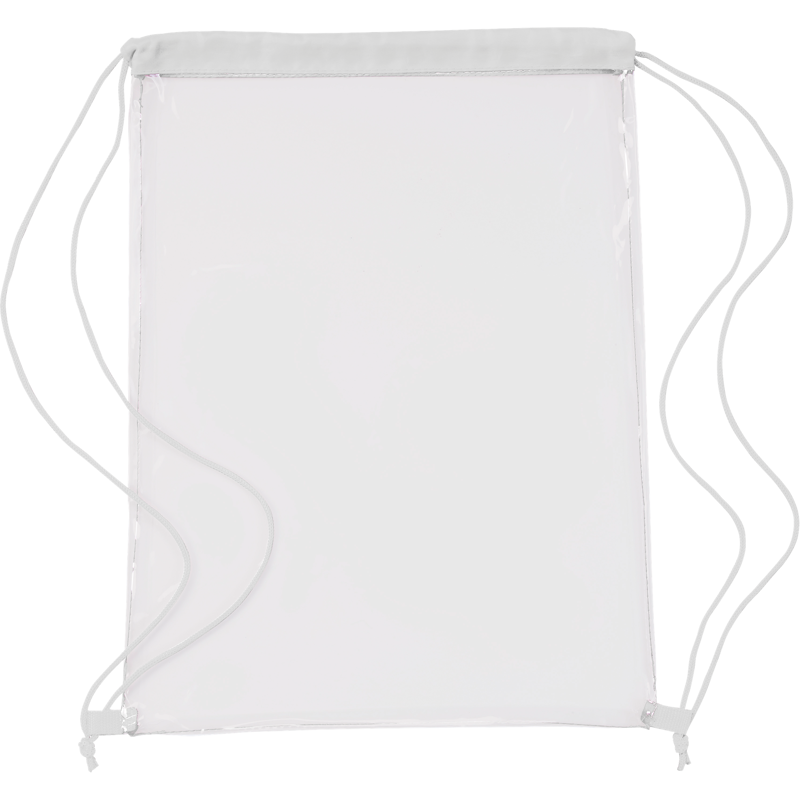 Transparent drawstring backpack 0927_002 (White)