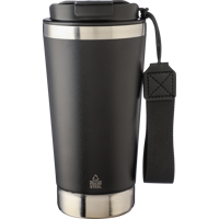 Recycled steel double walled travel mug (500ml) 1172551_001 (Black)