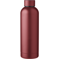 Recycled stainless steel double walled bottle (500ml) 971864_010 (Burgundy)