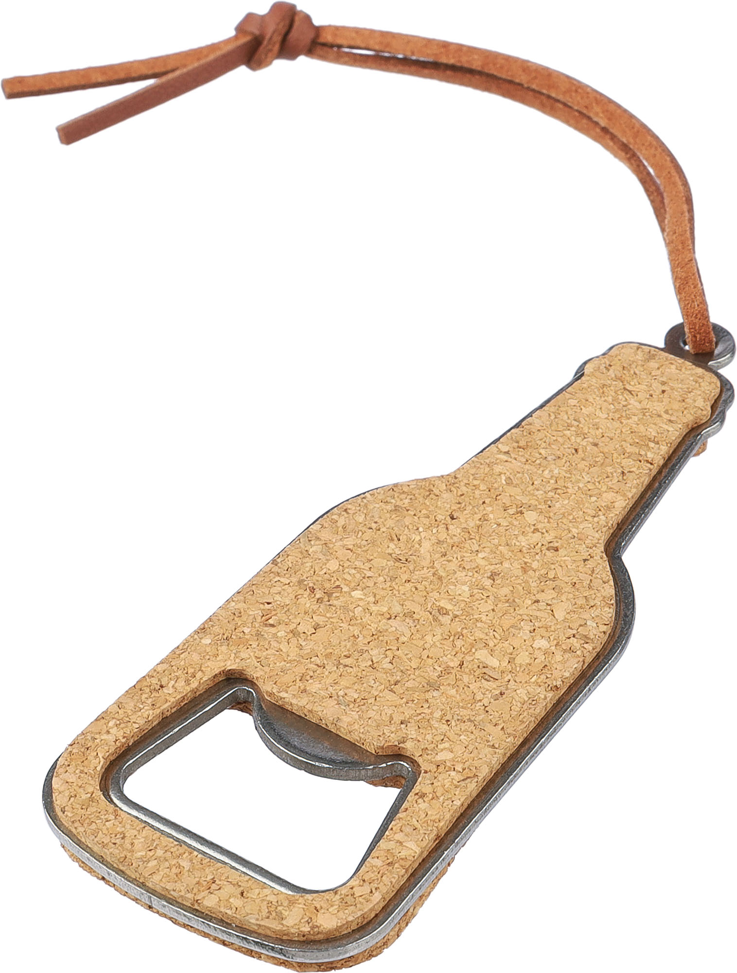 Picture of Cork bottle opener keyring