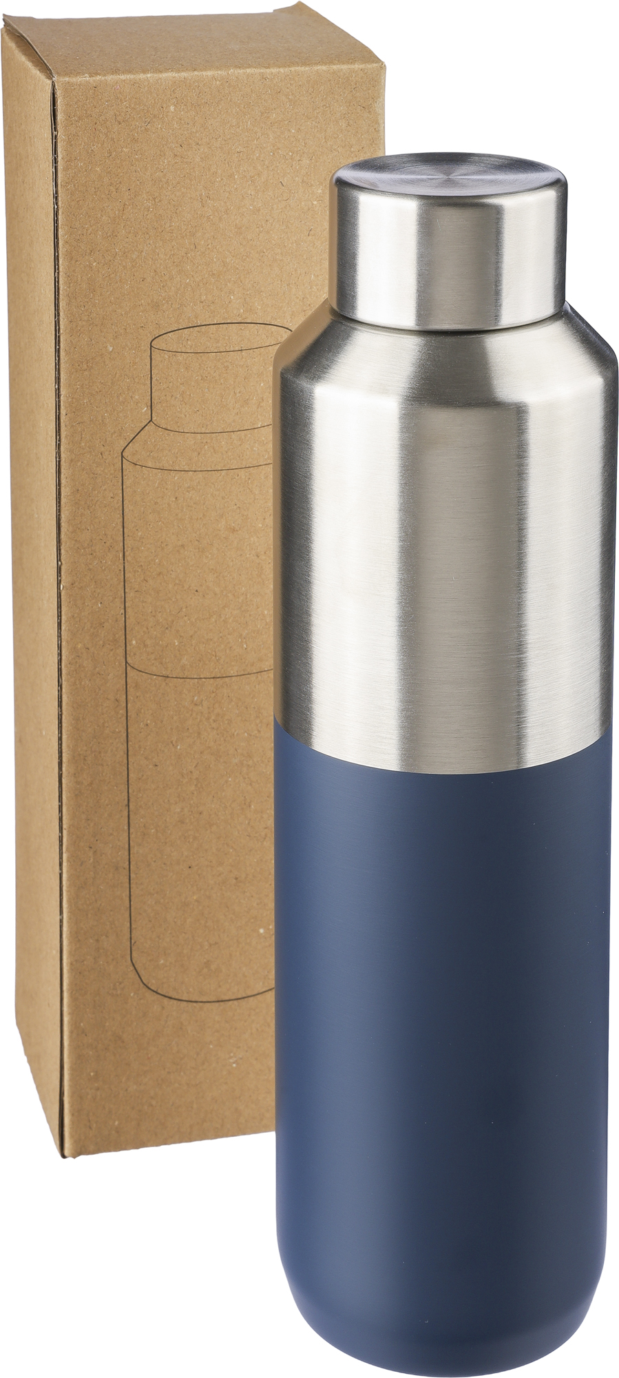 Picture of Recycled stainless steel double walled bottle (600ml)