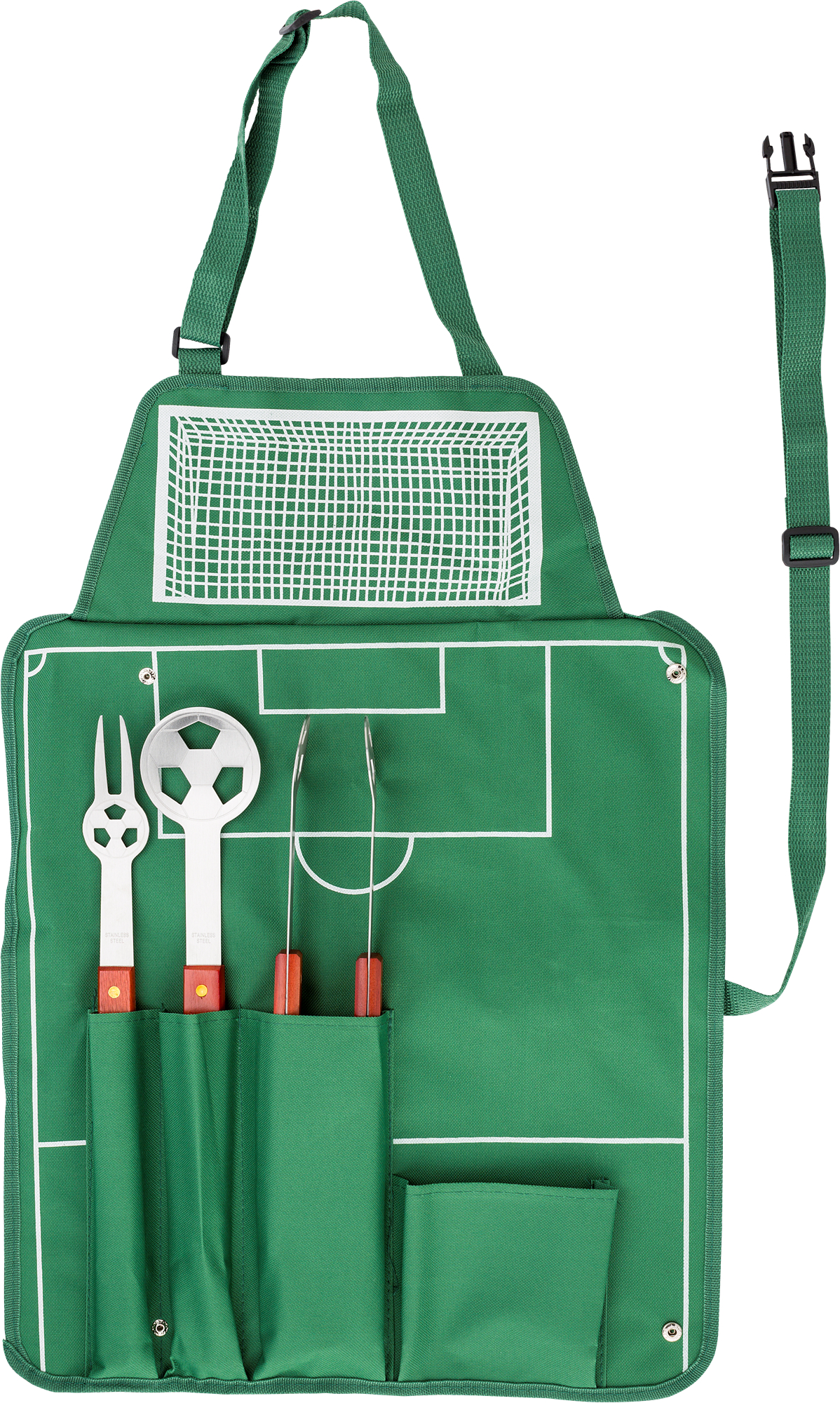 Picture of Barbecue set apron, Football