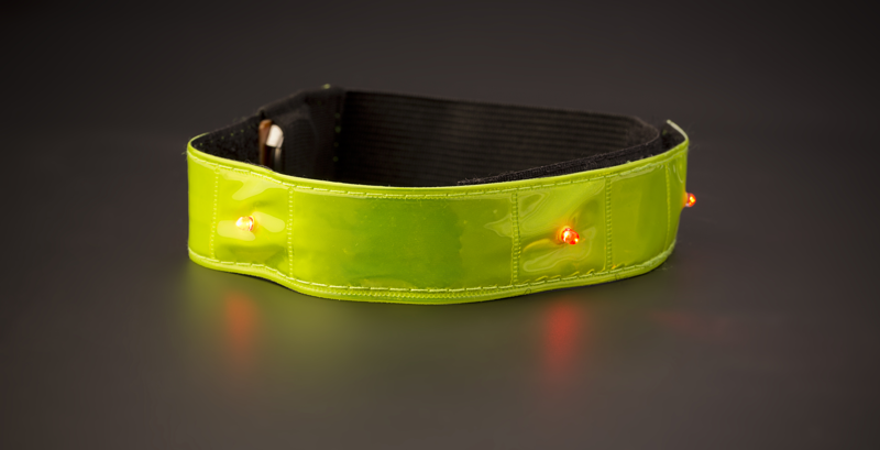 Reflective strap with lights 006024_006 (Yellow)