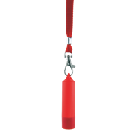 Lip balm with plain lanyard X821007_008 (Red)