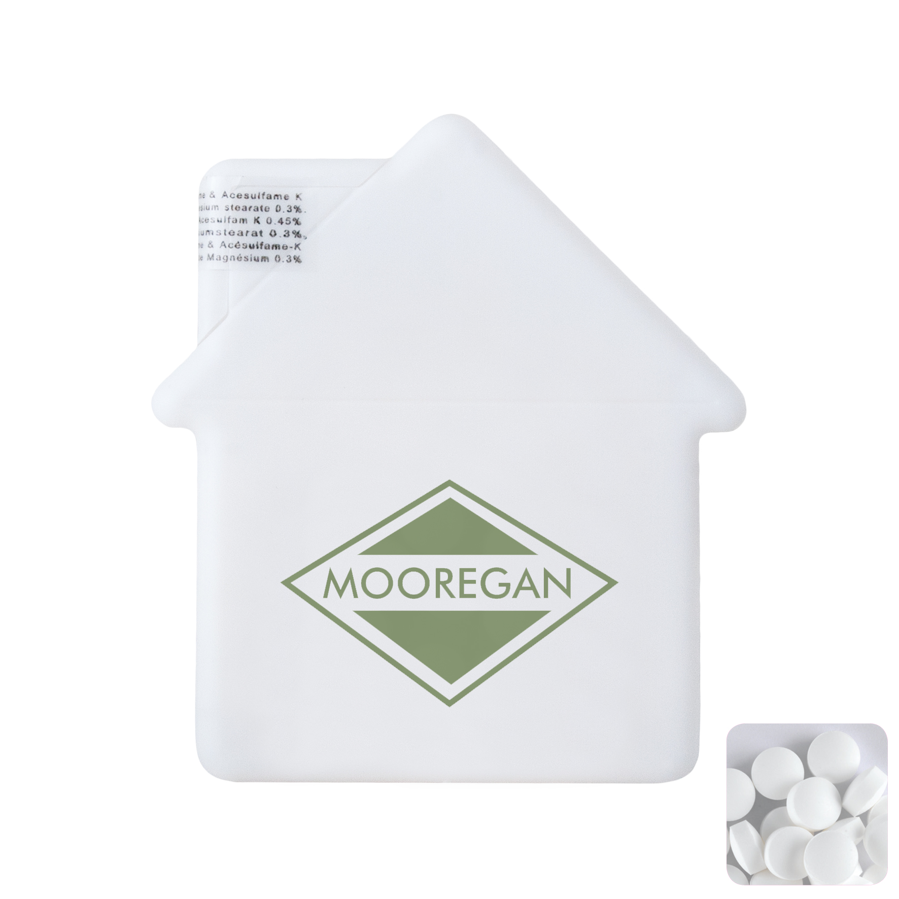 Picture of House mint card with sugar free mints