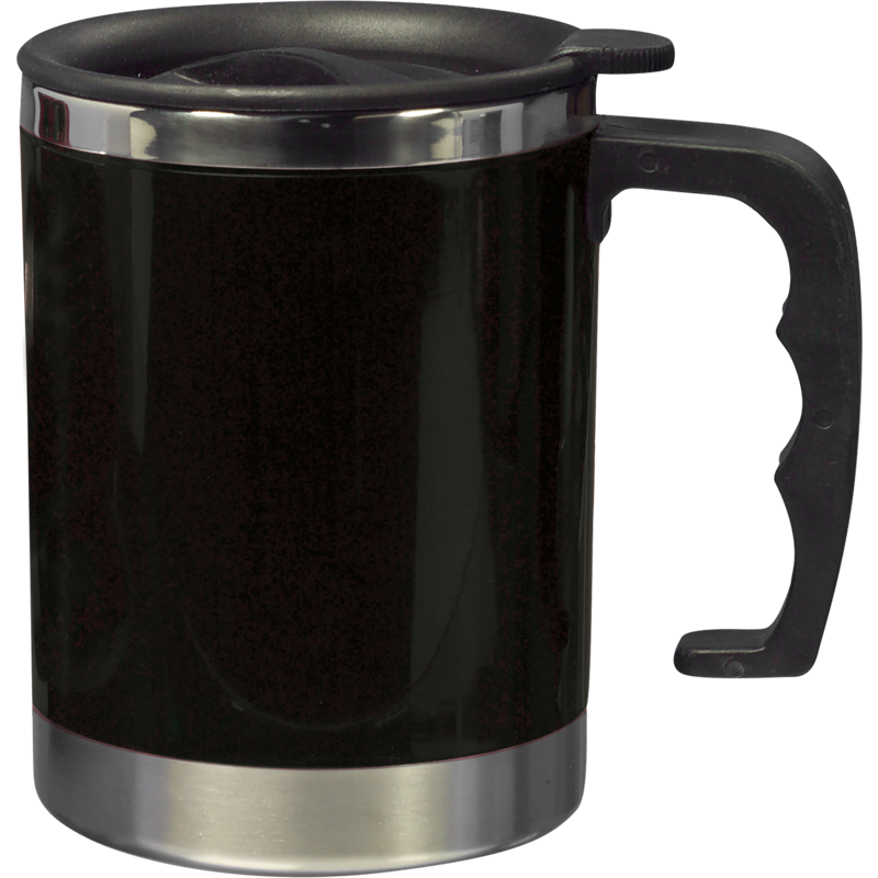 Stainless steel mug (400ml) 4658_001 (Black)