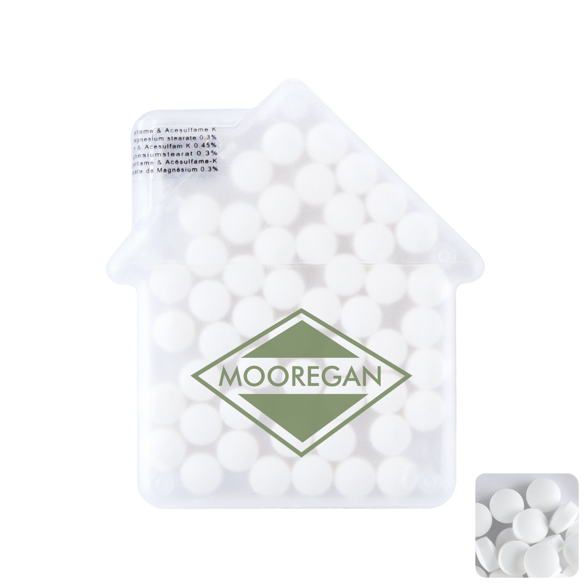 Picture of House mint card with sugar free mints