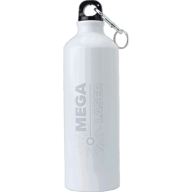 Aluminium single walled water bottle (750ml) 9232_002 (White)