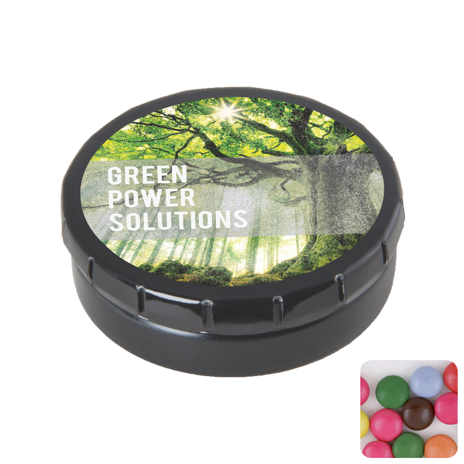 Picture of Round click tin with choco's