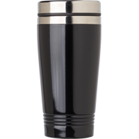 Stainless steel double walled drinking mug (450ml) 709939_001 (Black)