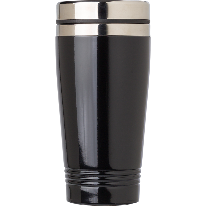Stainless steel double walled drinking mug (450ml) 709939_001 (Black)