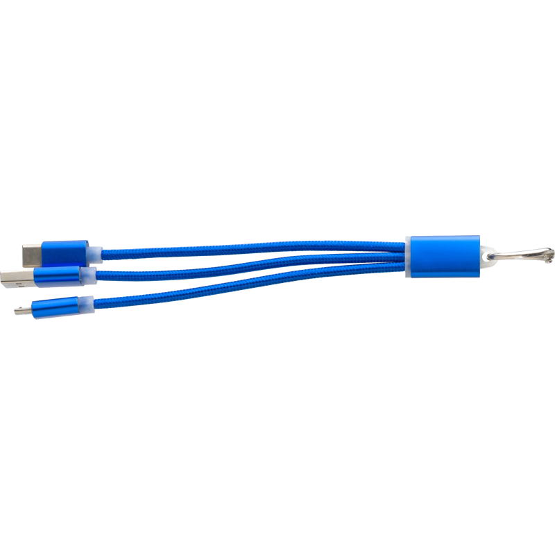 Aluminium cable set 9215_023 (Cobalt blue)