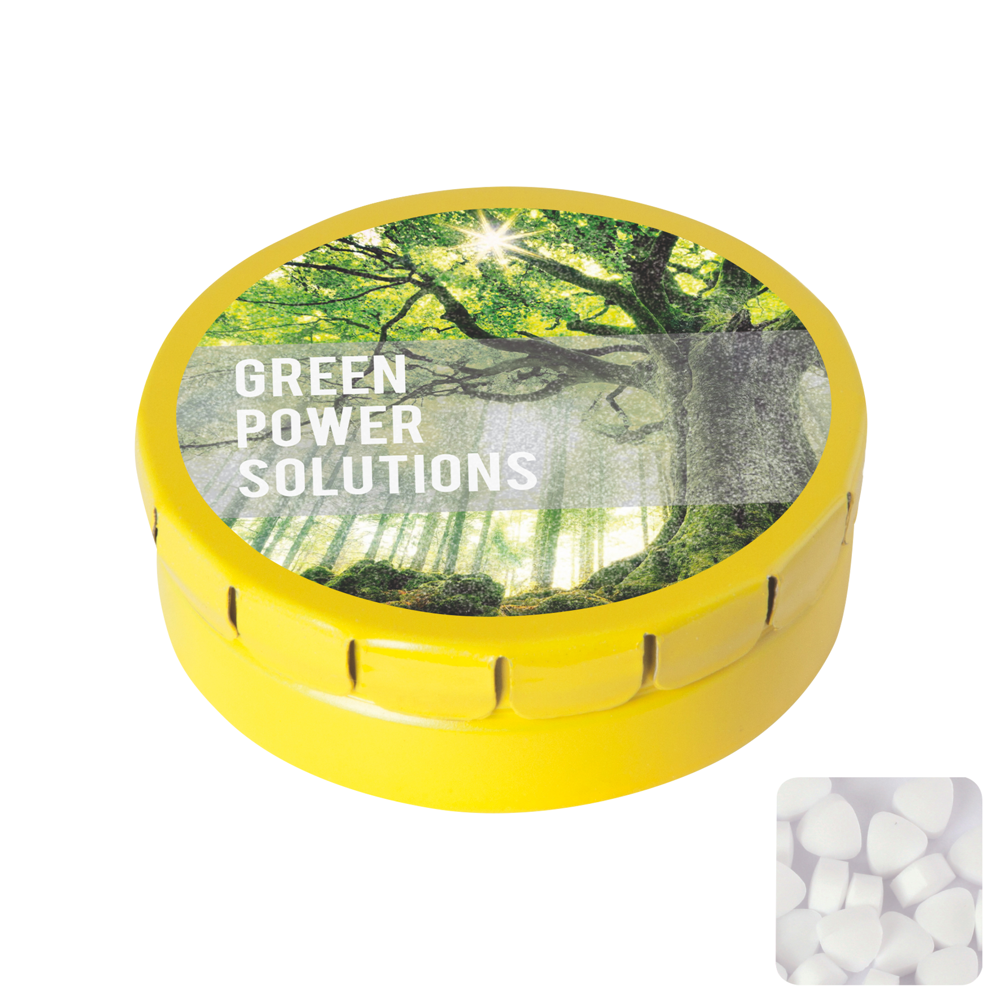 Picture of Round click tin with sugar free mints