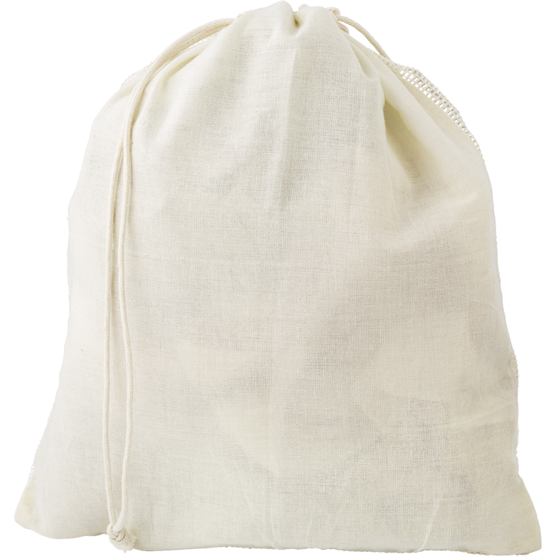 Organic cotton drawstring mesh bag 9337_013 (Khaki)