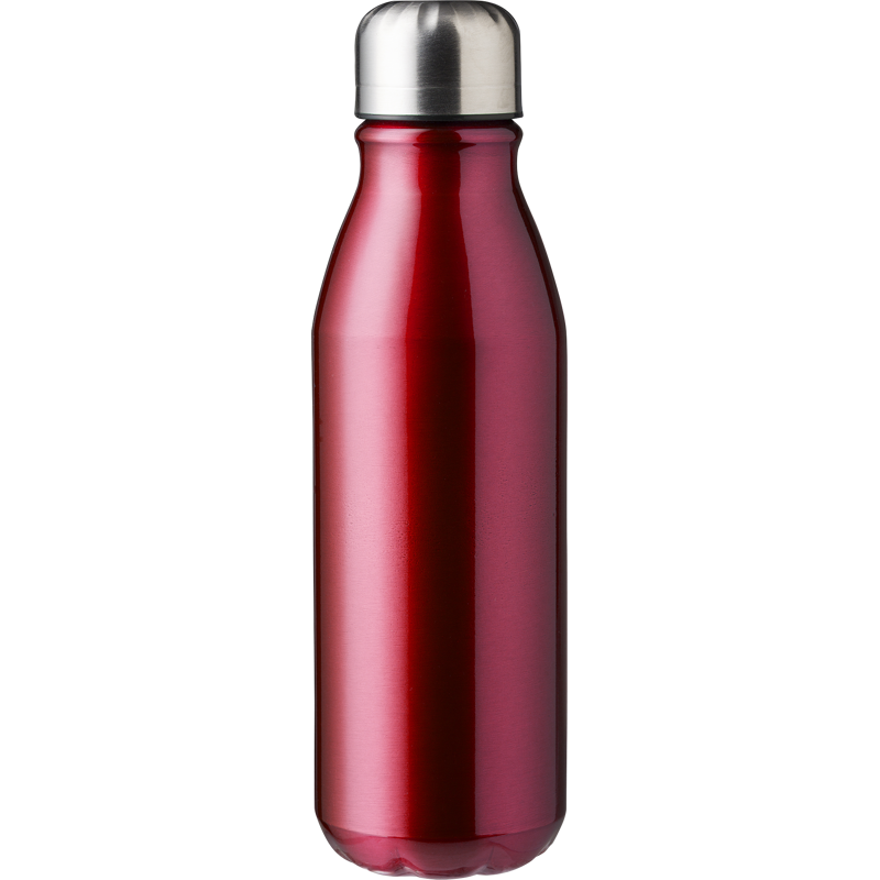 Recycled aluminium single walled bottle (550ml) 1014888_008 (Red)