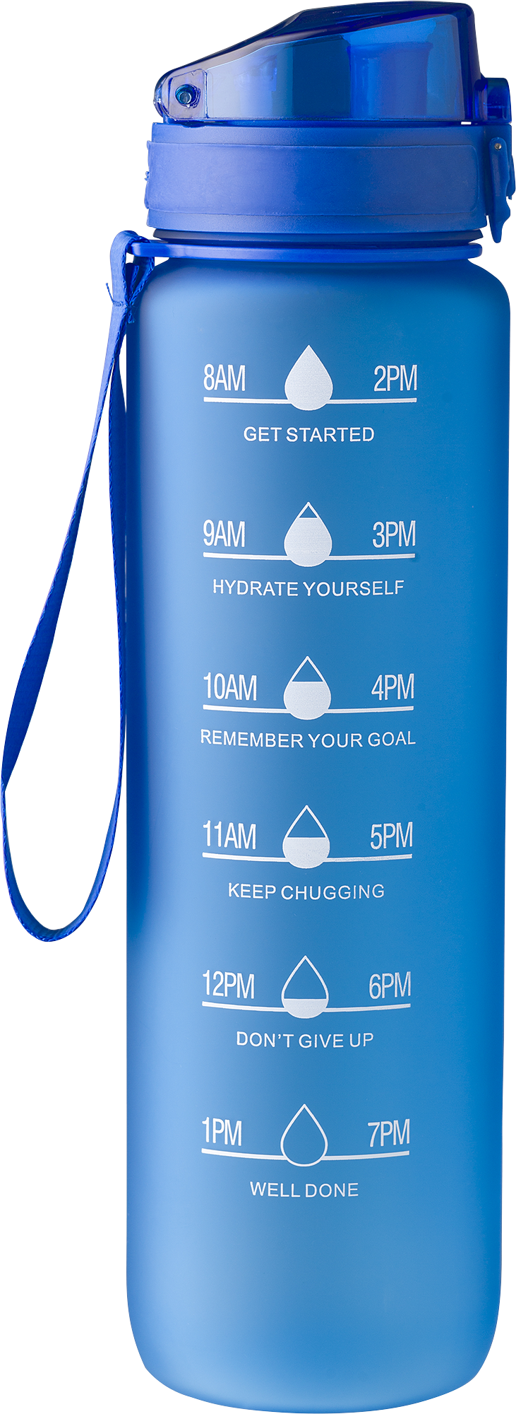 Picture of RPET bottle with time markings (1000ml)