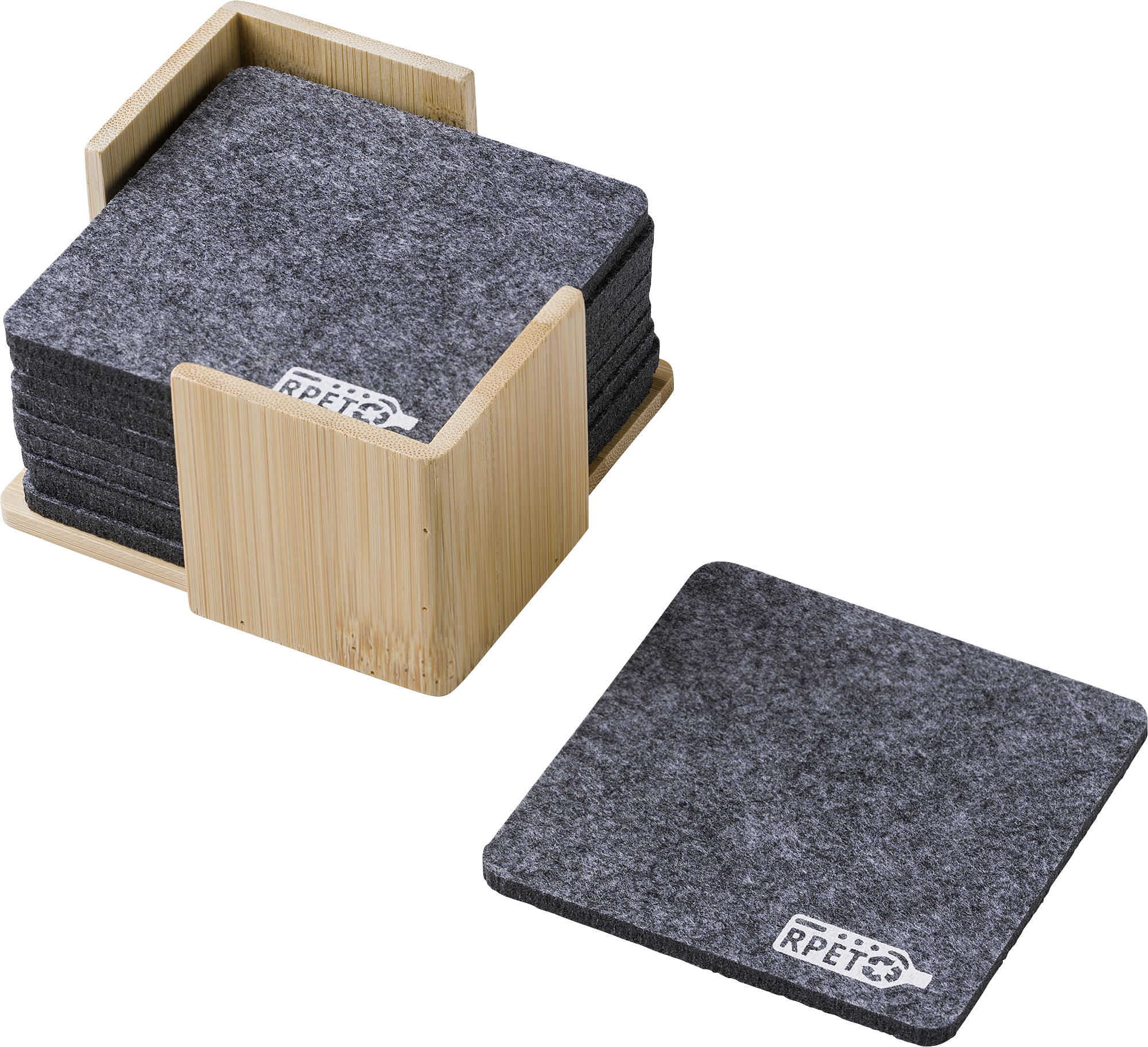 Picture of RPET coaster set
