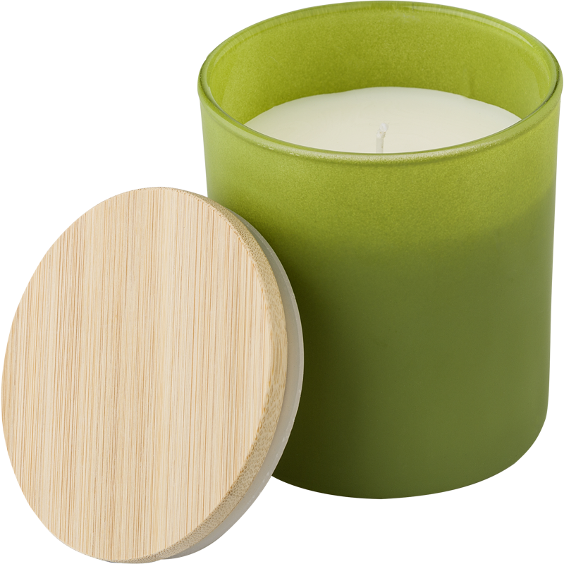 Glass candle (33 hours) 971833_004 (Green)