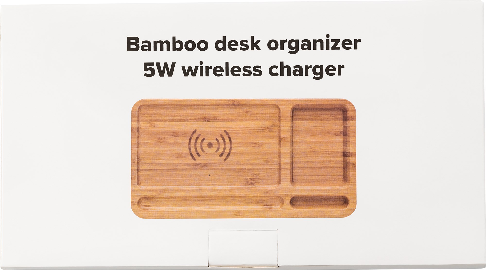 Picture of Bamboo desk organiser and charger