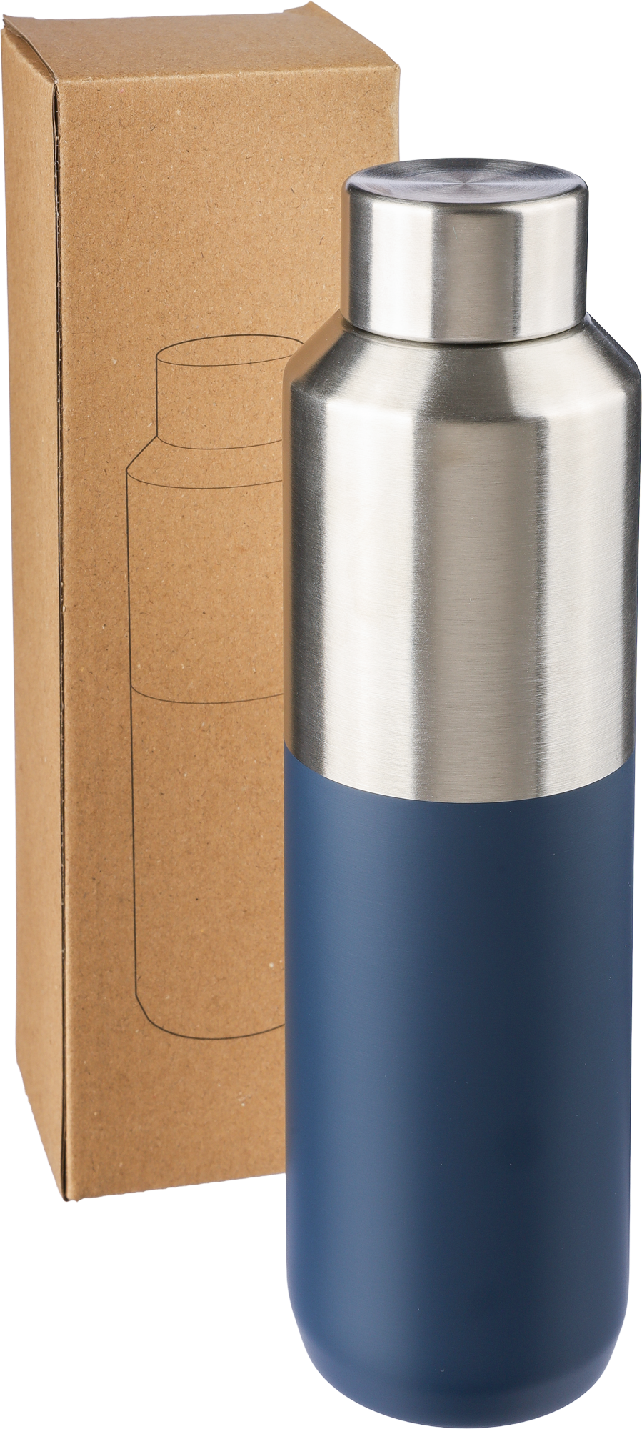 Picture of Recycled stainless steel double walled bottle (600ml)