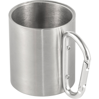 Stainless steel double walled travel mug (185ml) 8245_032 (Silver)