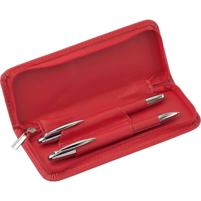 Metal ballpen and rollerball 3006_008 (Red)