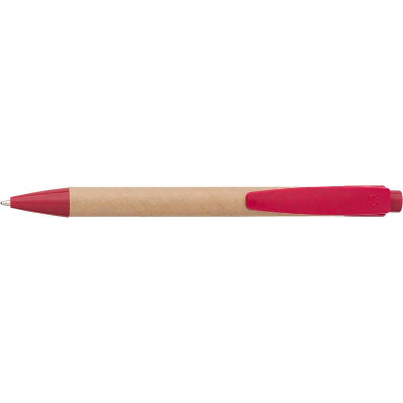 Cardboard and wheat straw ballpen 548825_008 (Red)