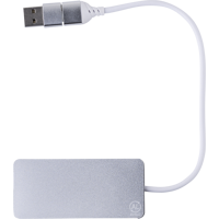 Recycled Aluminium USB Hub 1015140_032 (Silver)