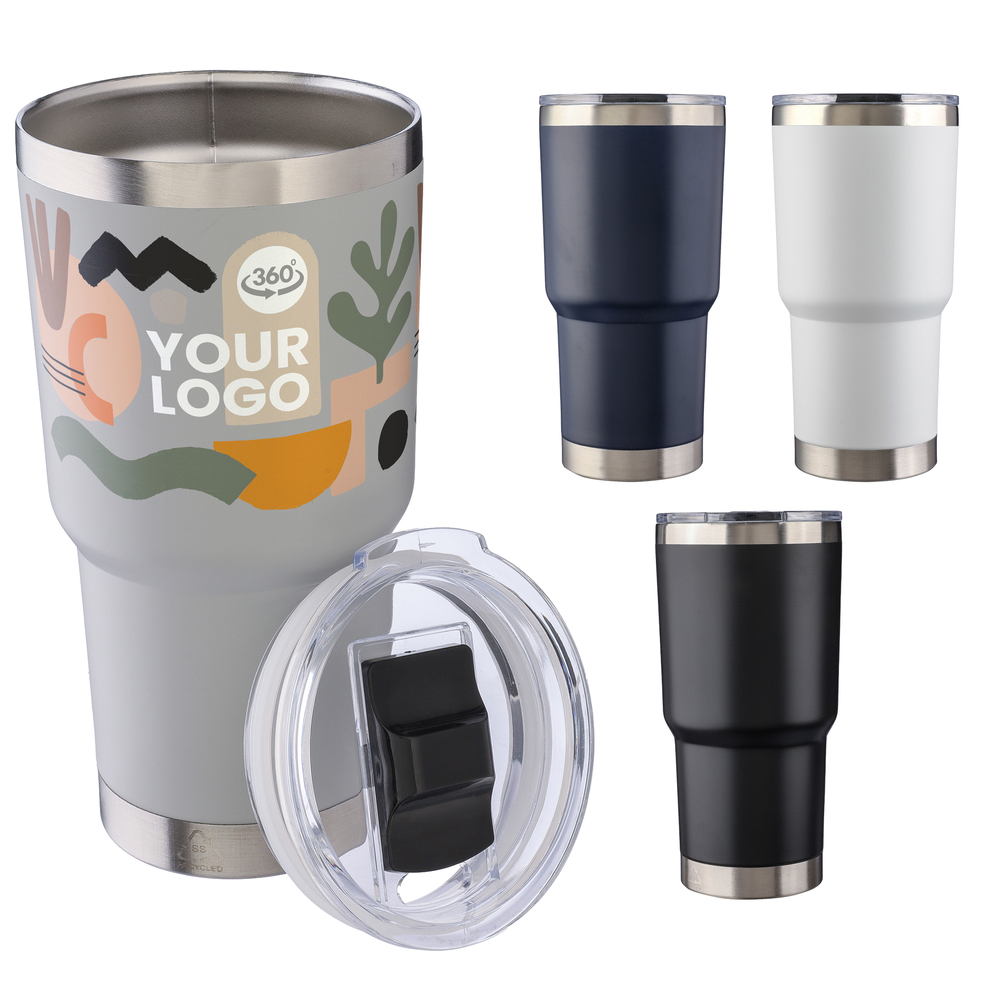 Picture of Stainless steel double walled travel mug (590ml)
