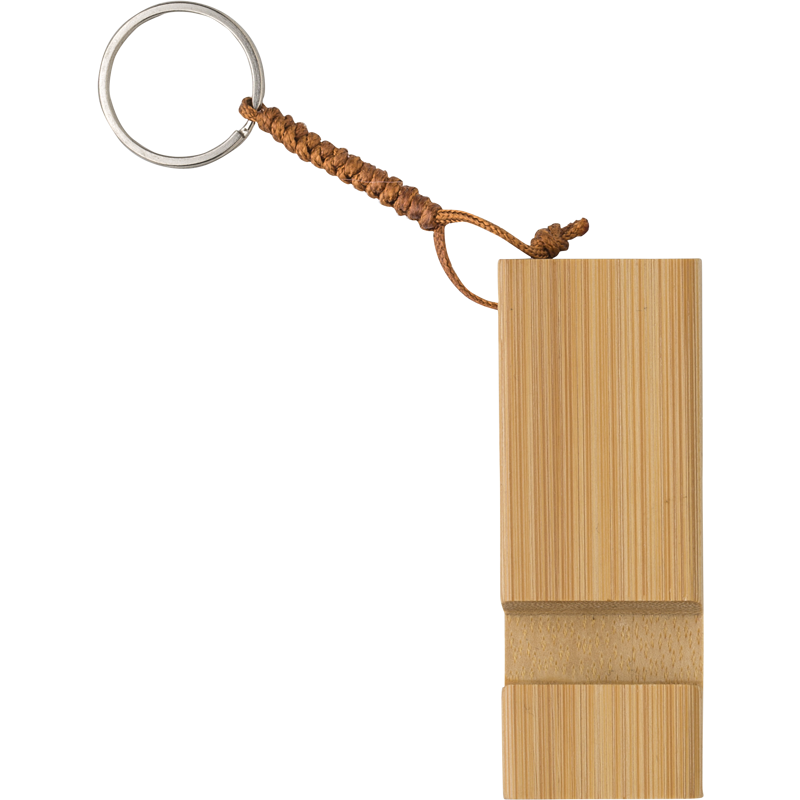 Bamboo key chain phone stand 748770_823 (Bamboo)