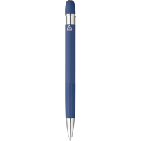 Recycled PU notebook with ballpen gift set (approx. A5) 1274009_005 (Blue)