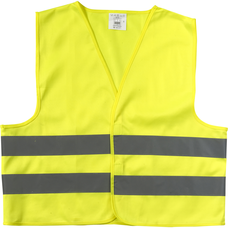 High visibility safety jacket for children 6542_006 (Yellow)