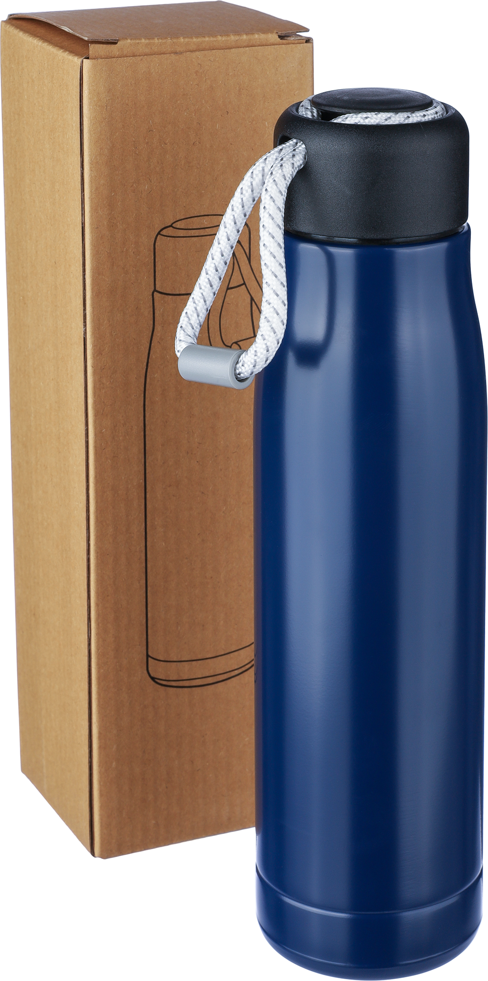 Picture of Recycled stainless steel double walled bottle (500ml)