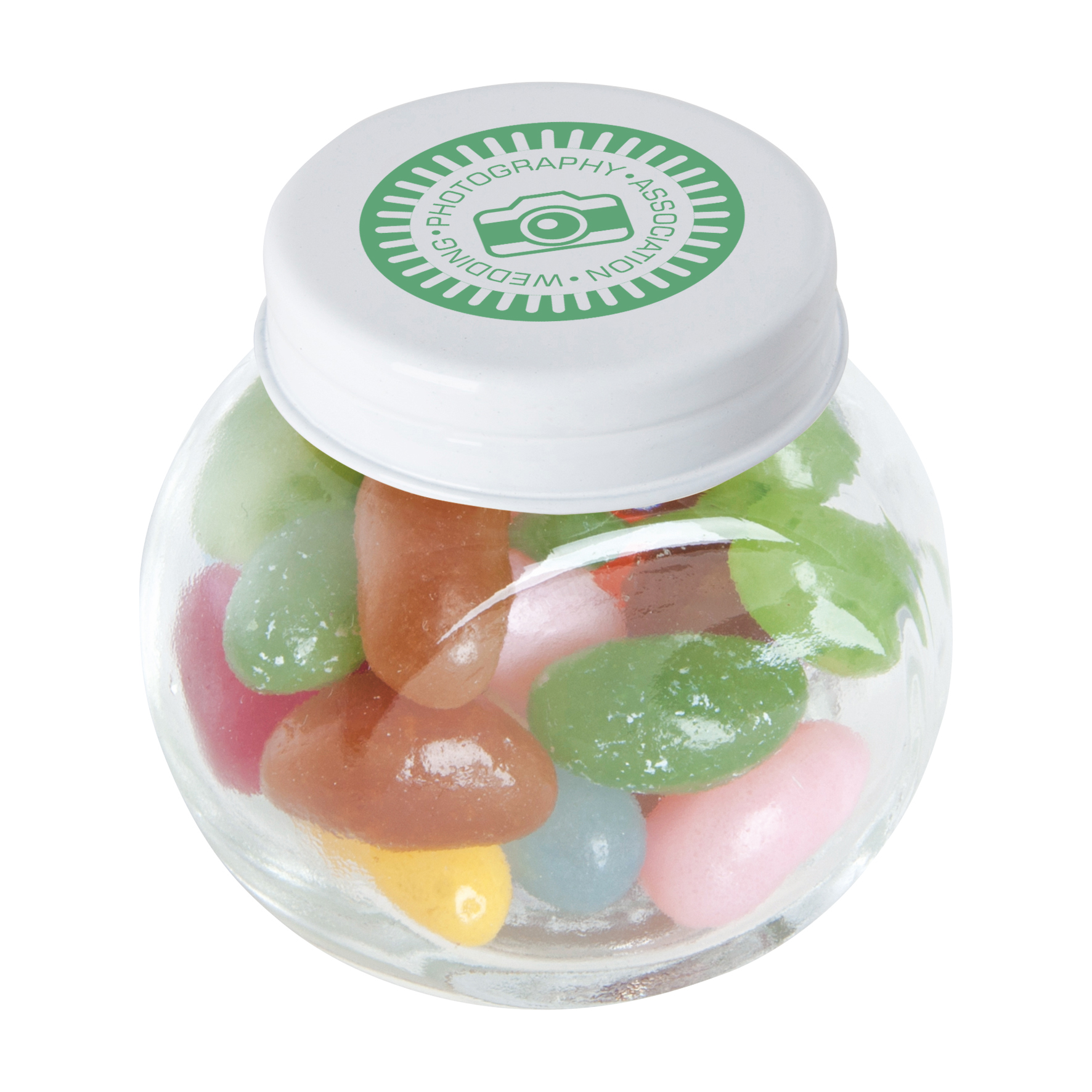 Picture of Small glass jar with jelly beans