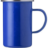 Enamelled steel mug (550ml) 1014857_005 (Blue)