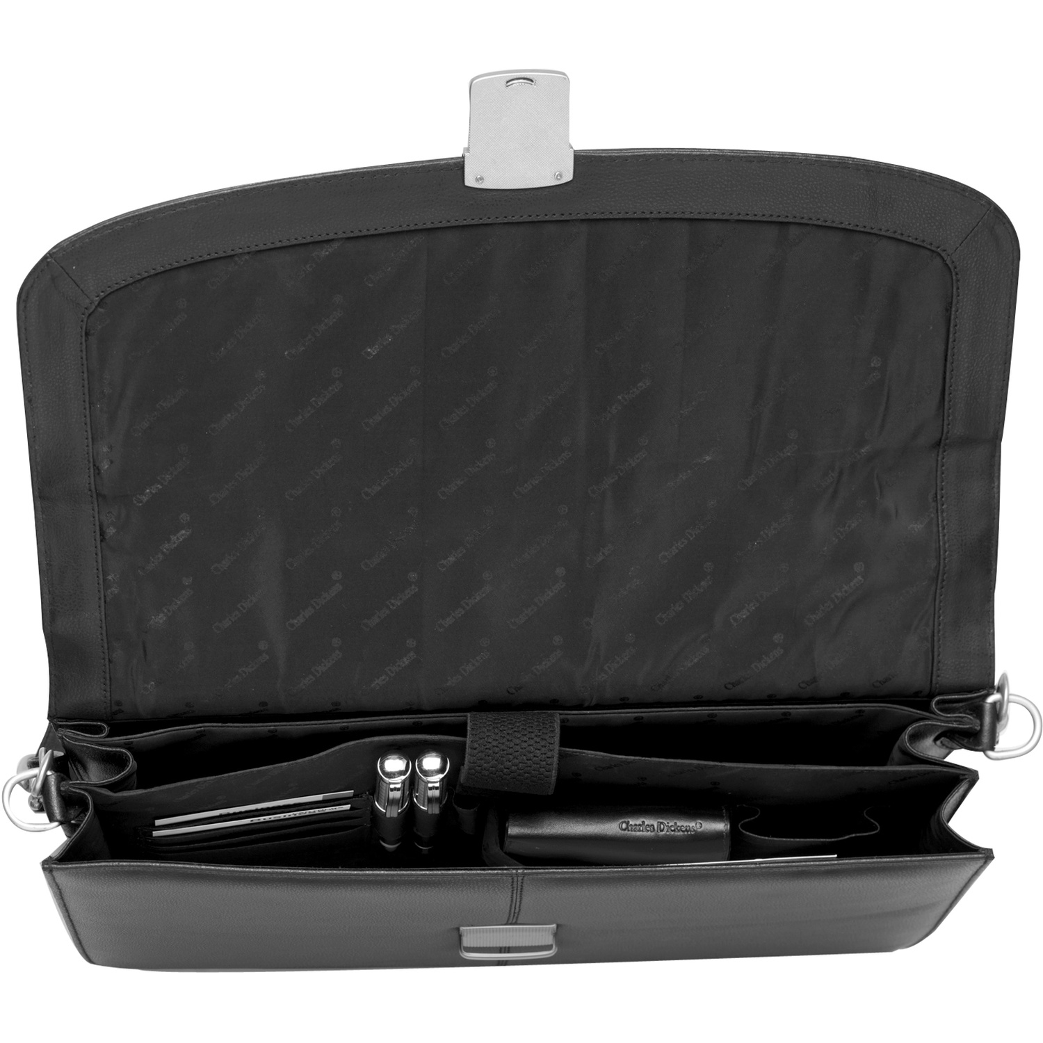 Picture of Charles Dickens® leather briefcase