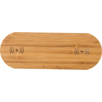Bamboo dual wireless charger 432509_823 (Bamboo)