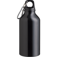 Recycled aluminium single walled bottle (400ml) 1015120_001 (Black)