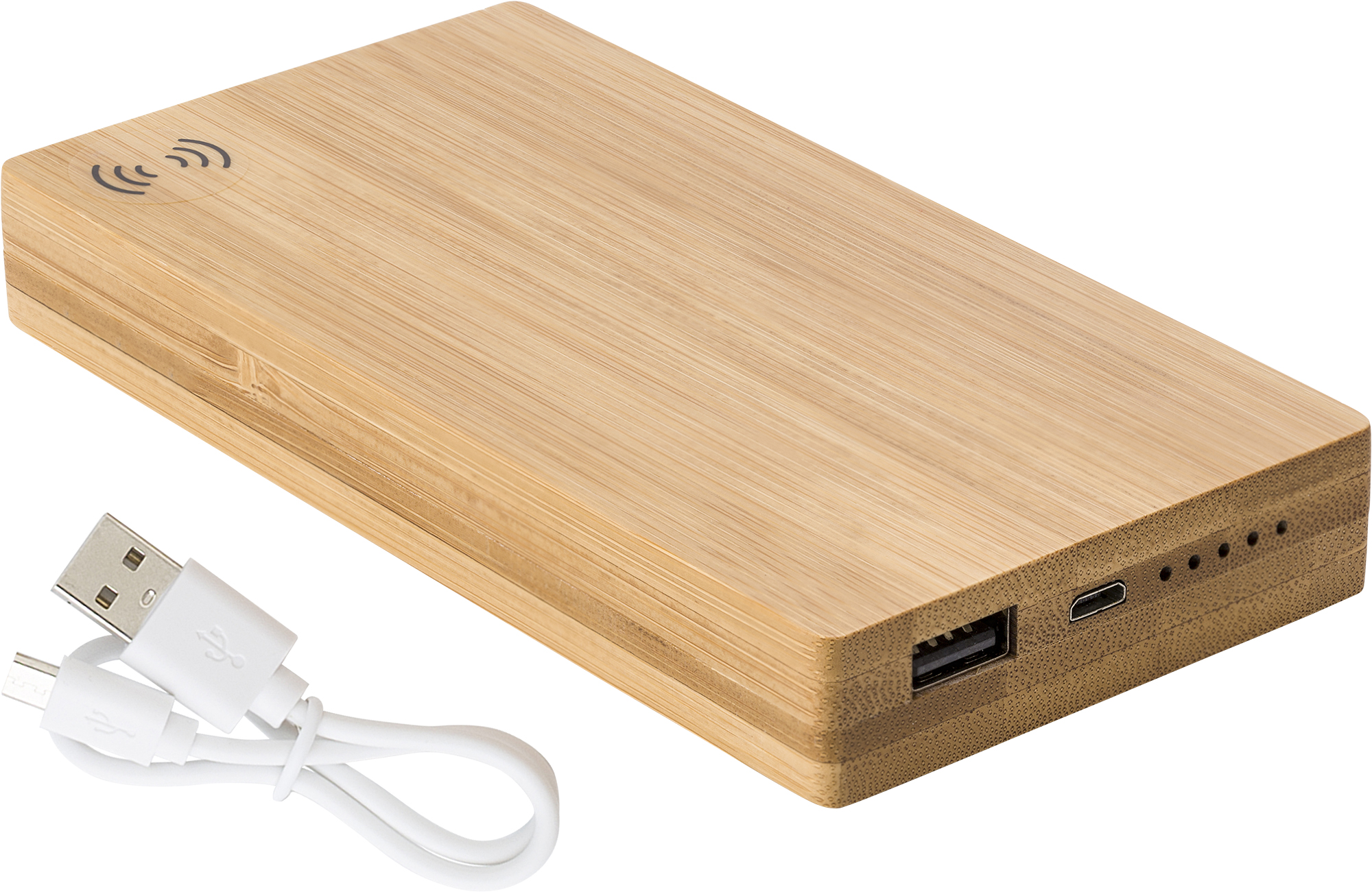 Picture of Bamboo power bank. (6000 mAh)
