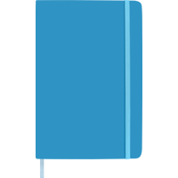 Soft feel notebook (approx. A5) 3076_018 (Light blue)