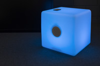 LED cube with double speaker 9289_002 (White)