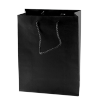 Matt paper bag (160 x 190 x 80 mm) X201616_001 (Black)