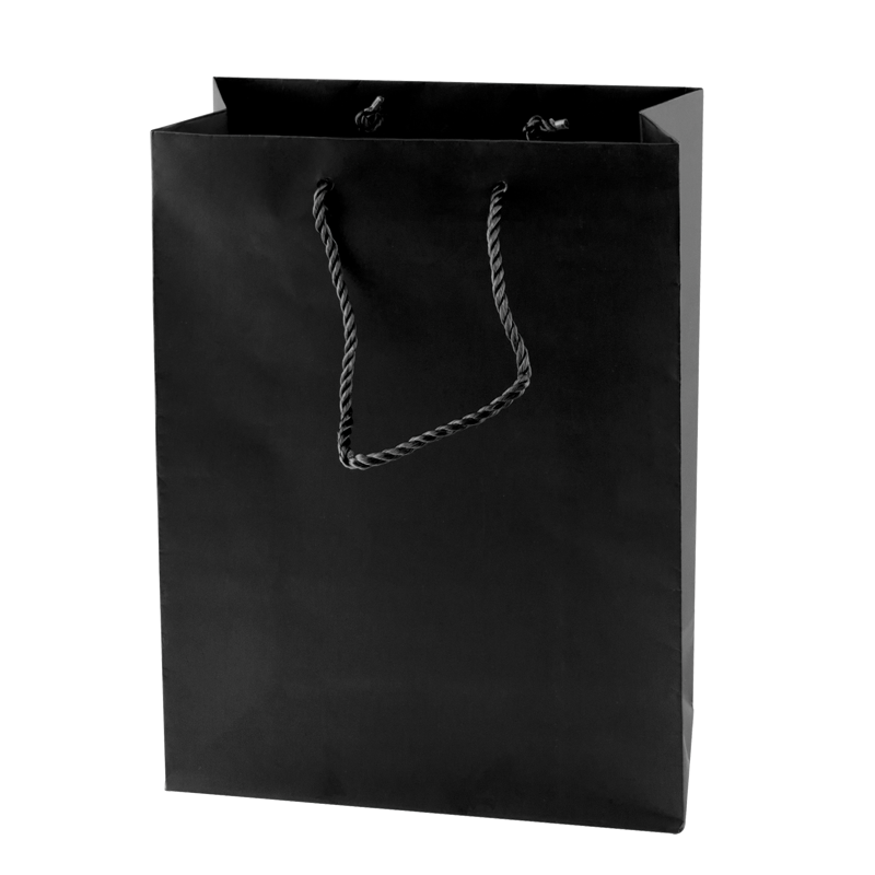 Matt paper bag (160 x 190 x 80 mm) X201616_001 (Black)