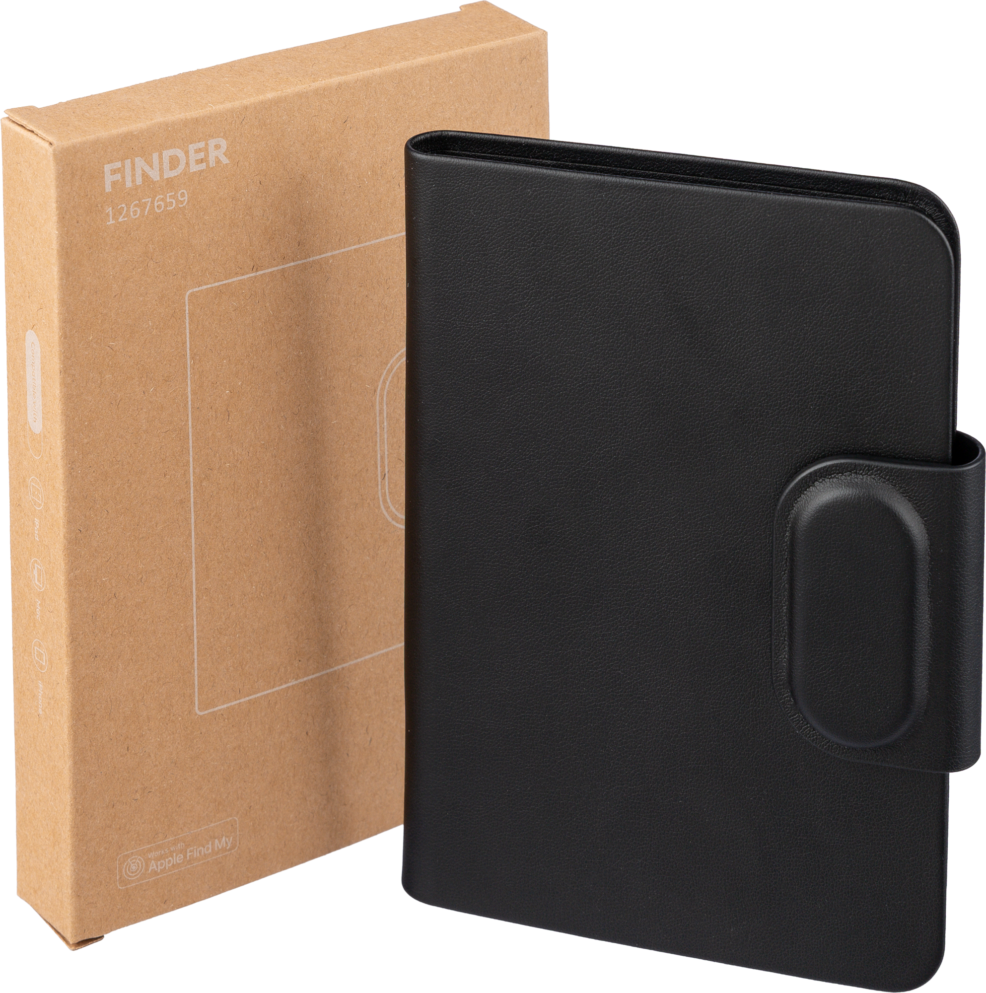 Picture of Recycled PU passport holder (Built-in Apple Find My)